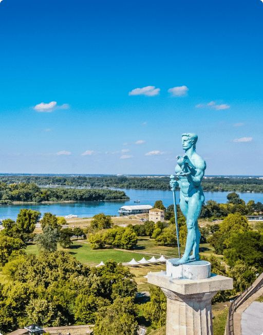 View of Belgrade waterfront